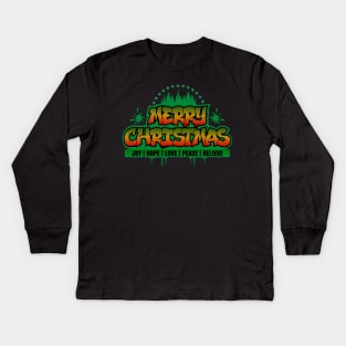 Joy Hope Love Peace Believe-Merry Christmas | Graffiti T Shirt Designs Kids Long Sleeve T-Shirt